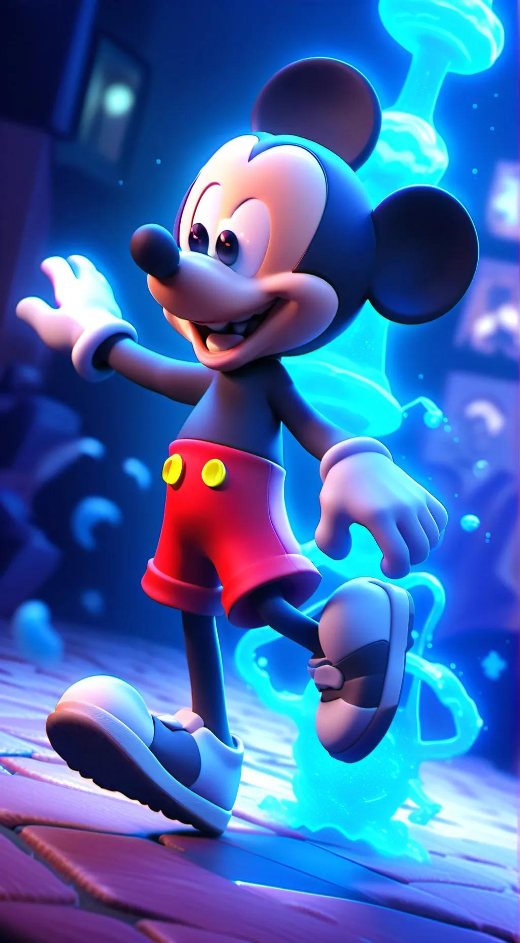 ai character: Mikey mouse  background