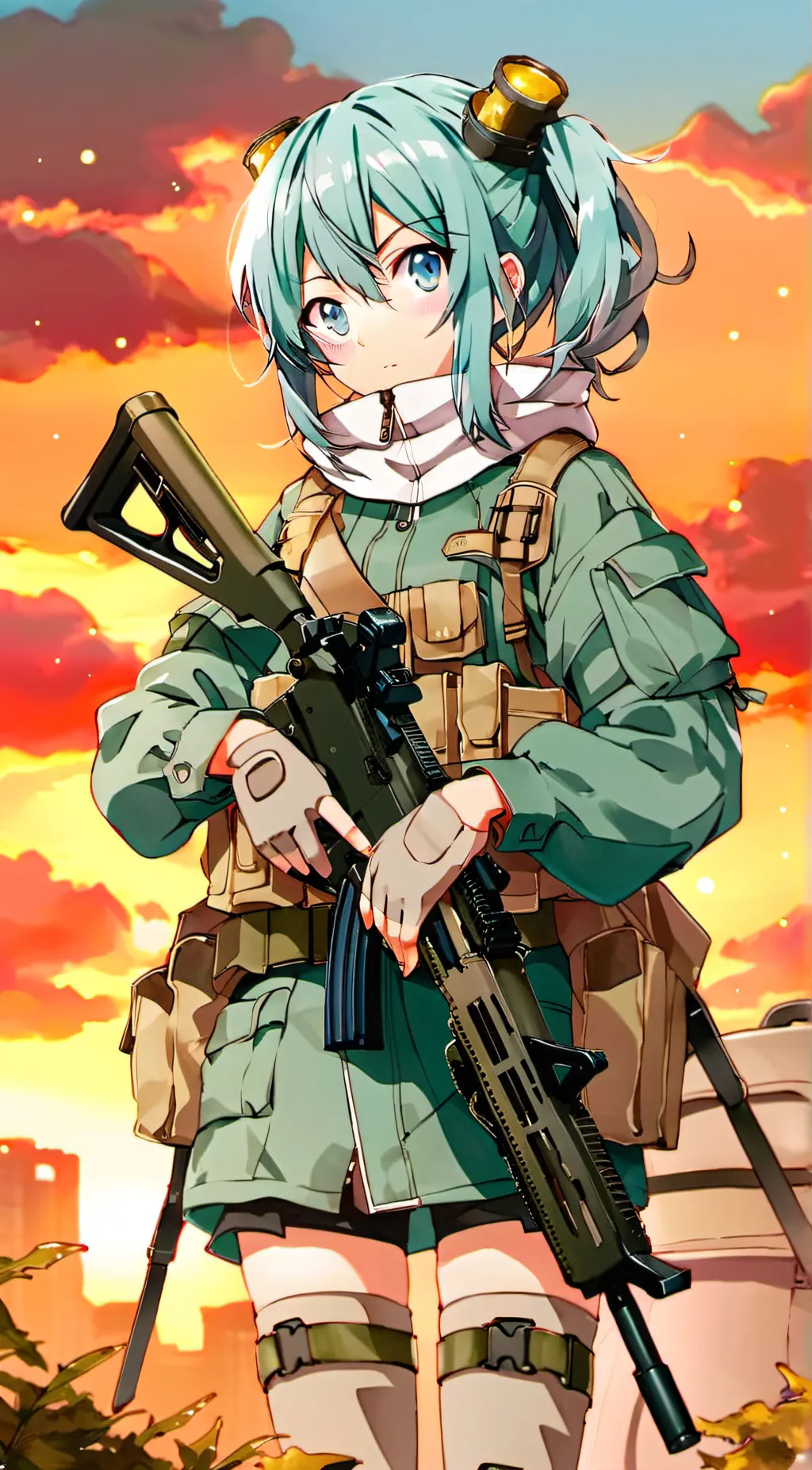 ai character: Sinon Asada background