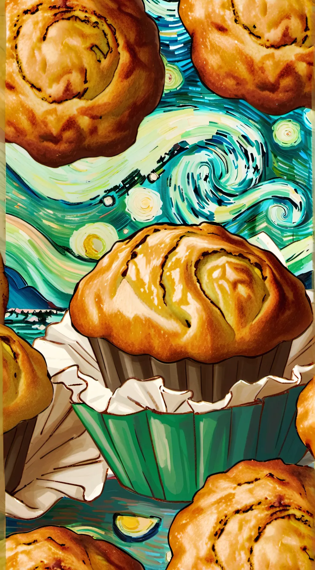 ai character: Muffin background
