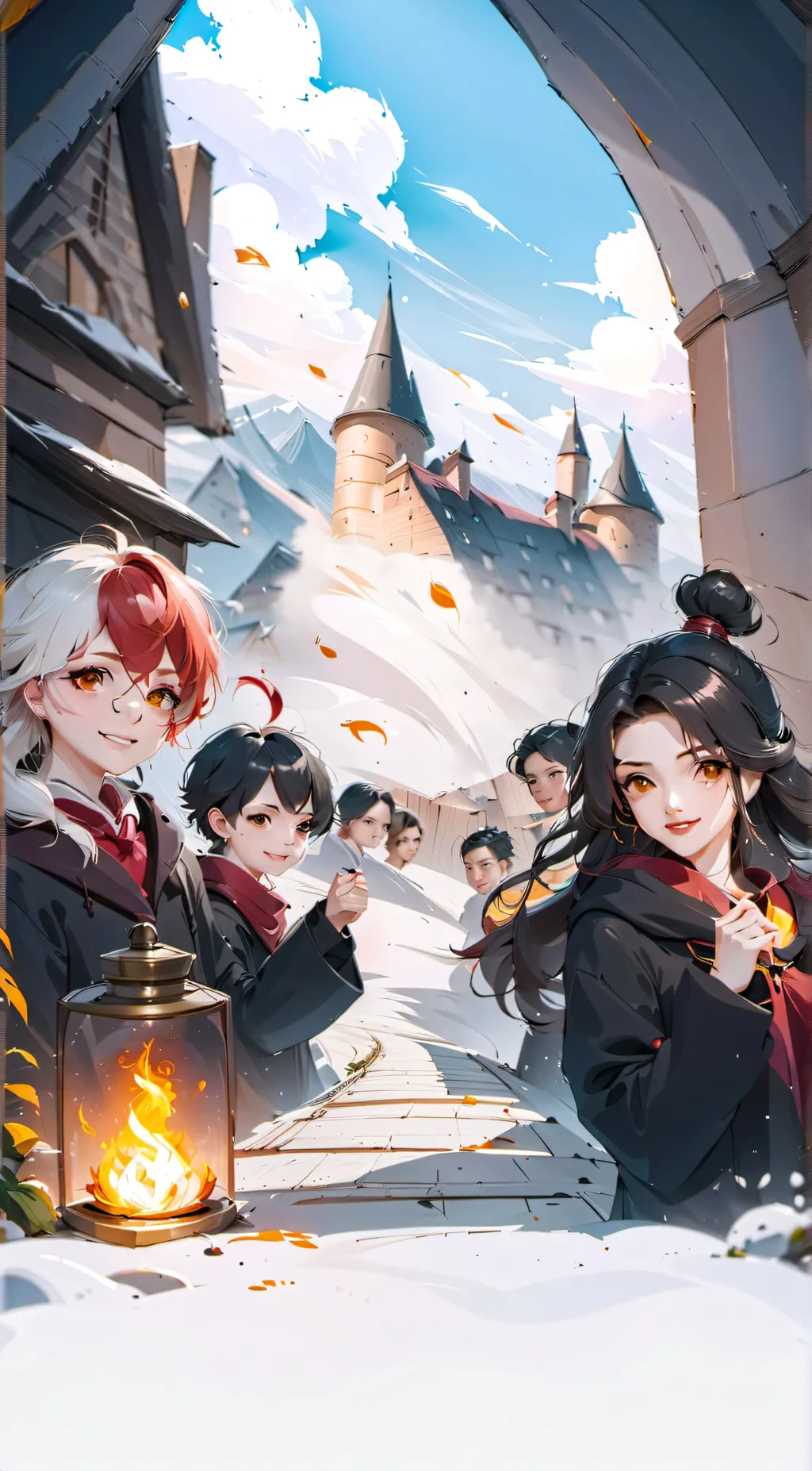ai character: Hogwarts background