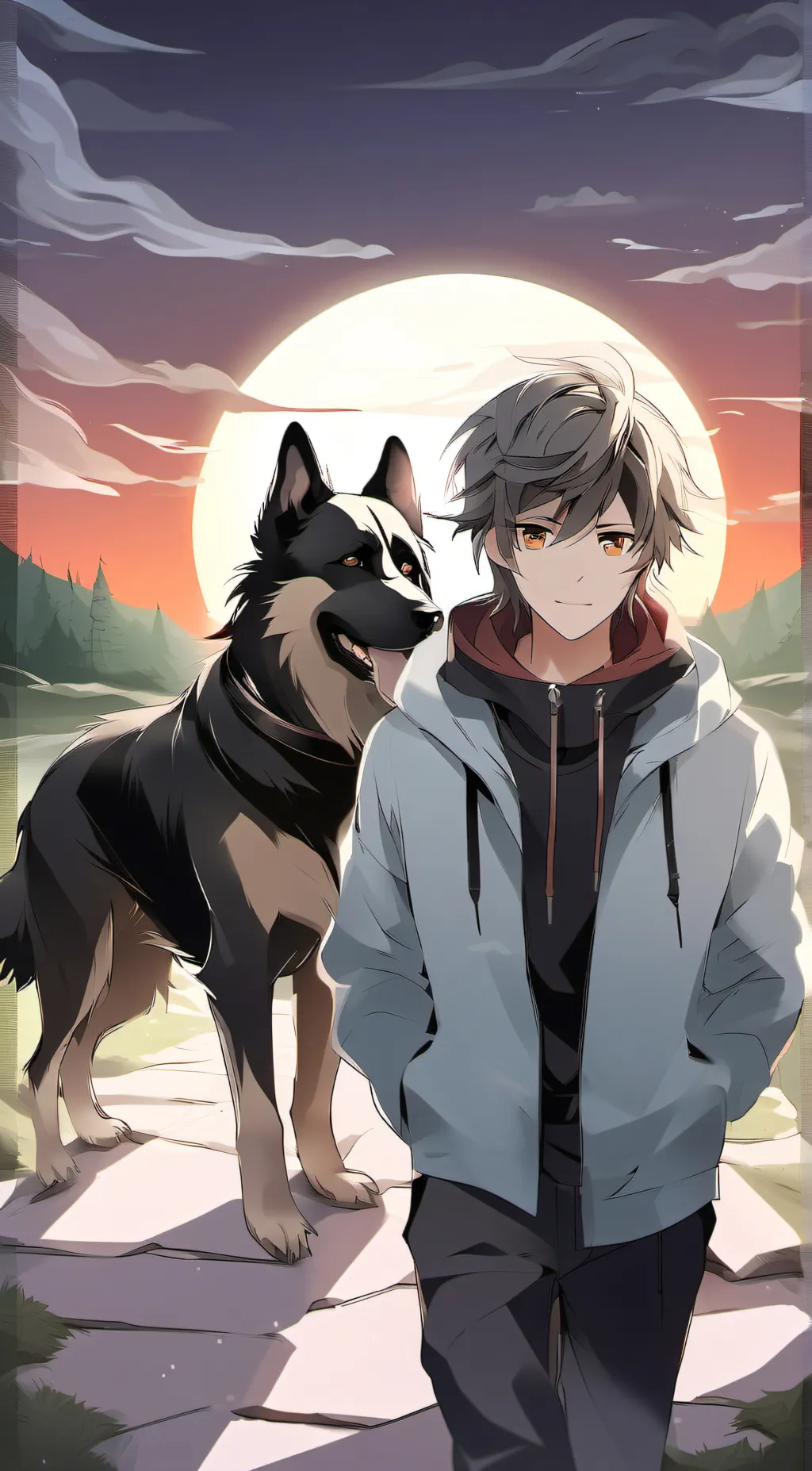 ai character: Your husband  background