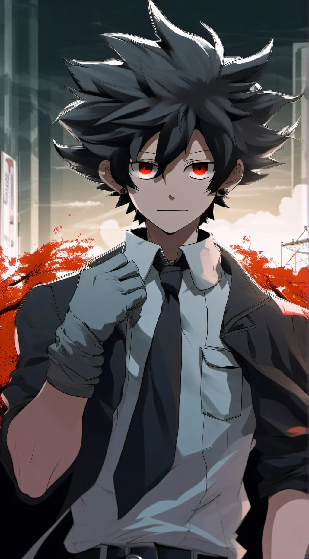 ai character: ~Villan Deku~ background