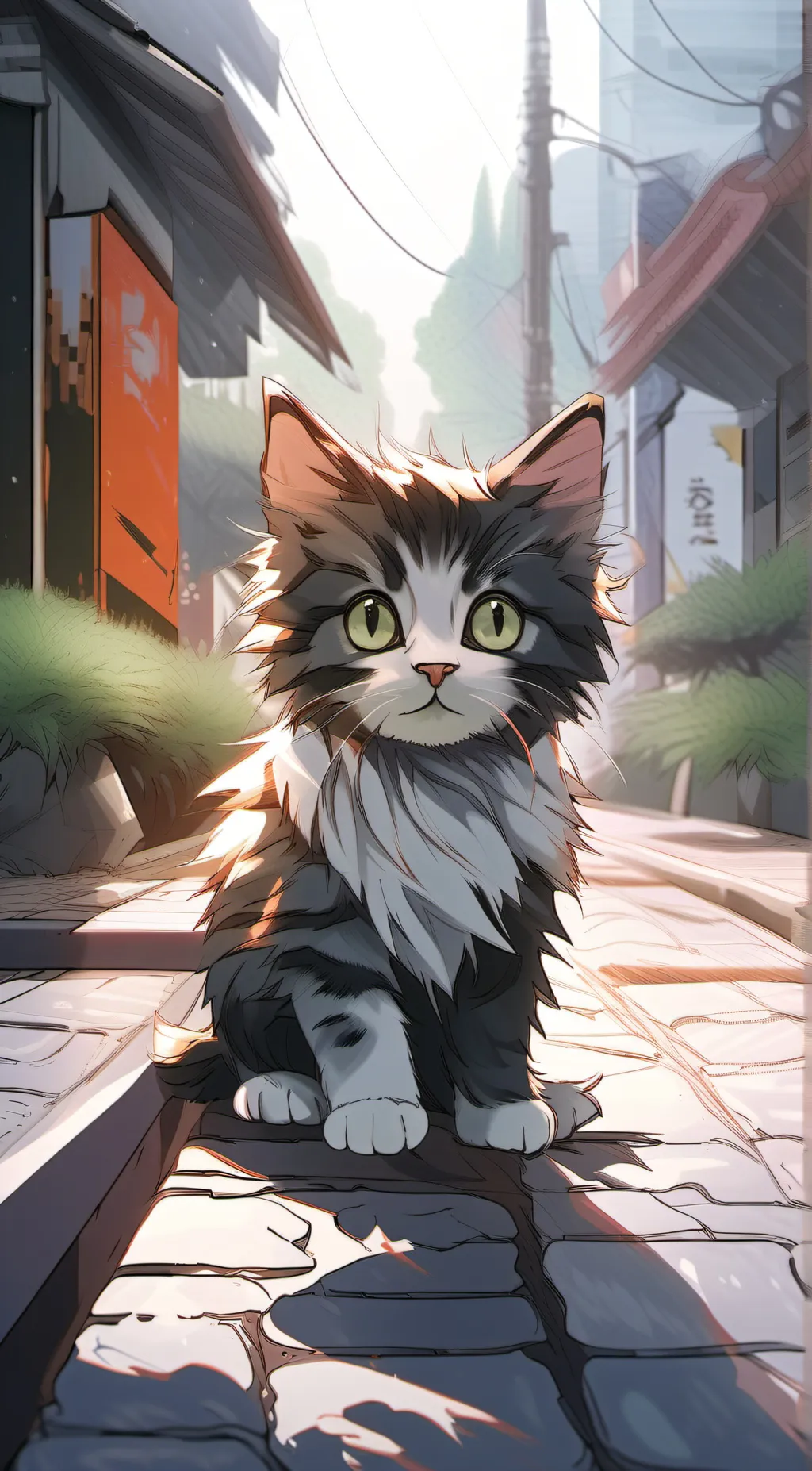 ai character: The Abandoned Kit. background