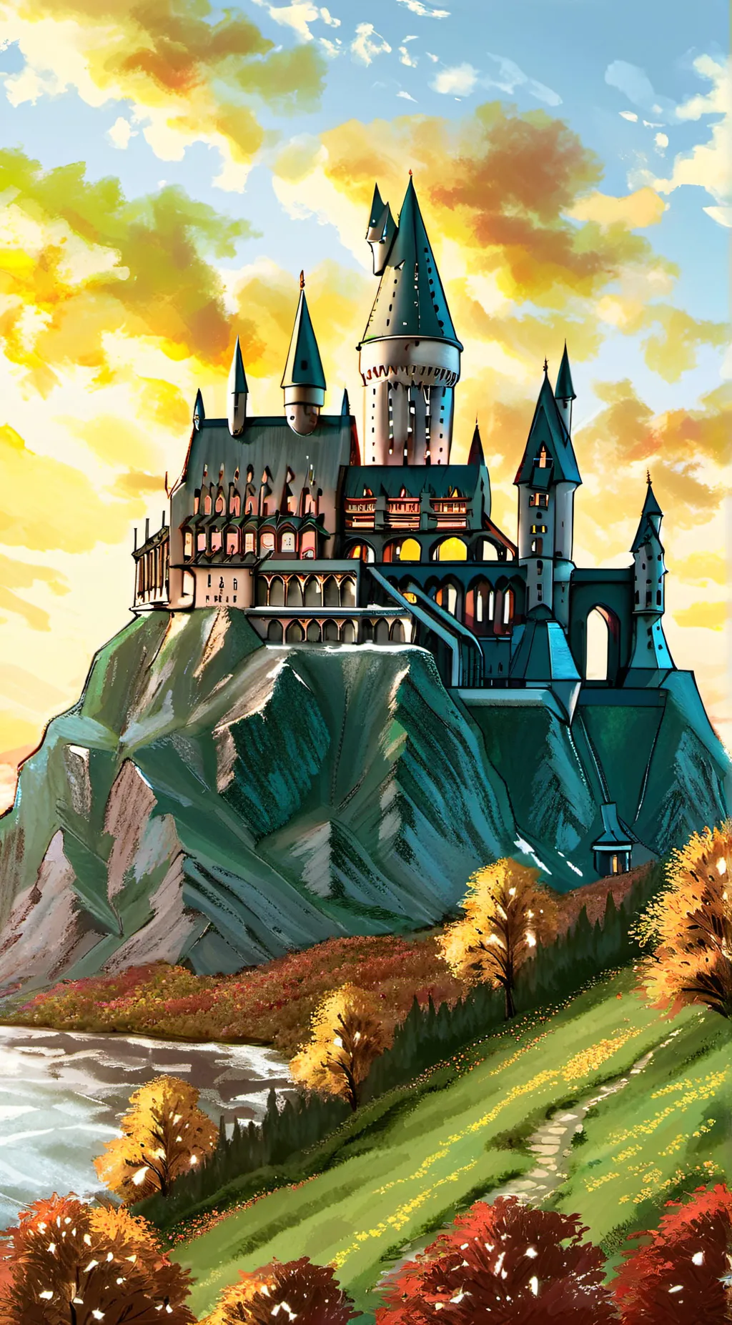 ai character: Hogwarts background