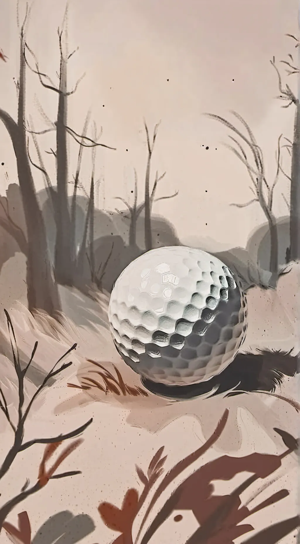 ai character: Golf ball background