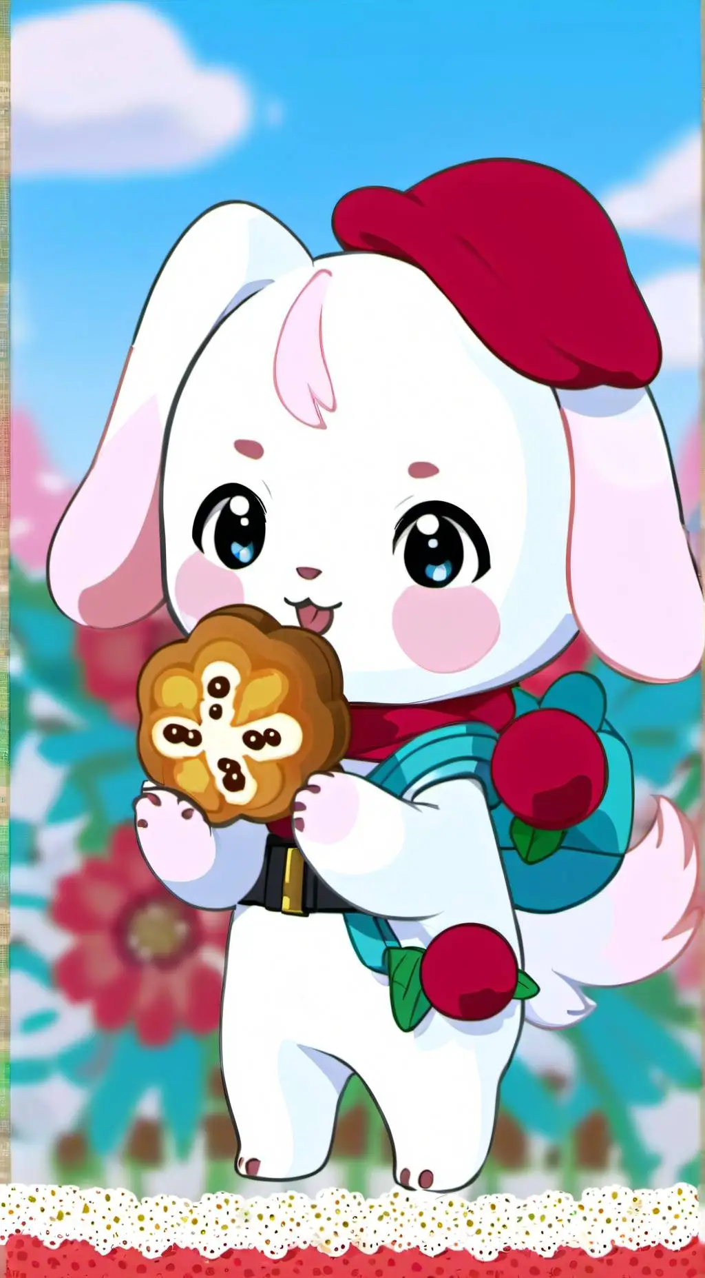 ai character: Cinnamoroll background