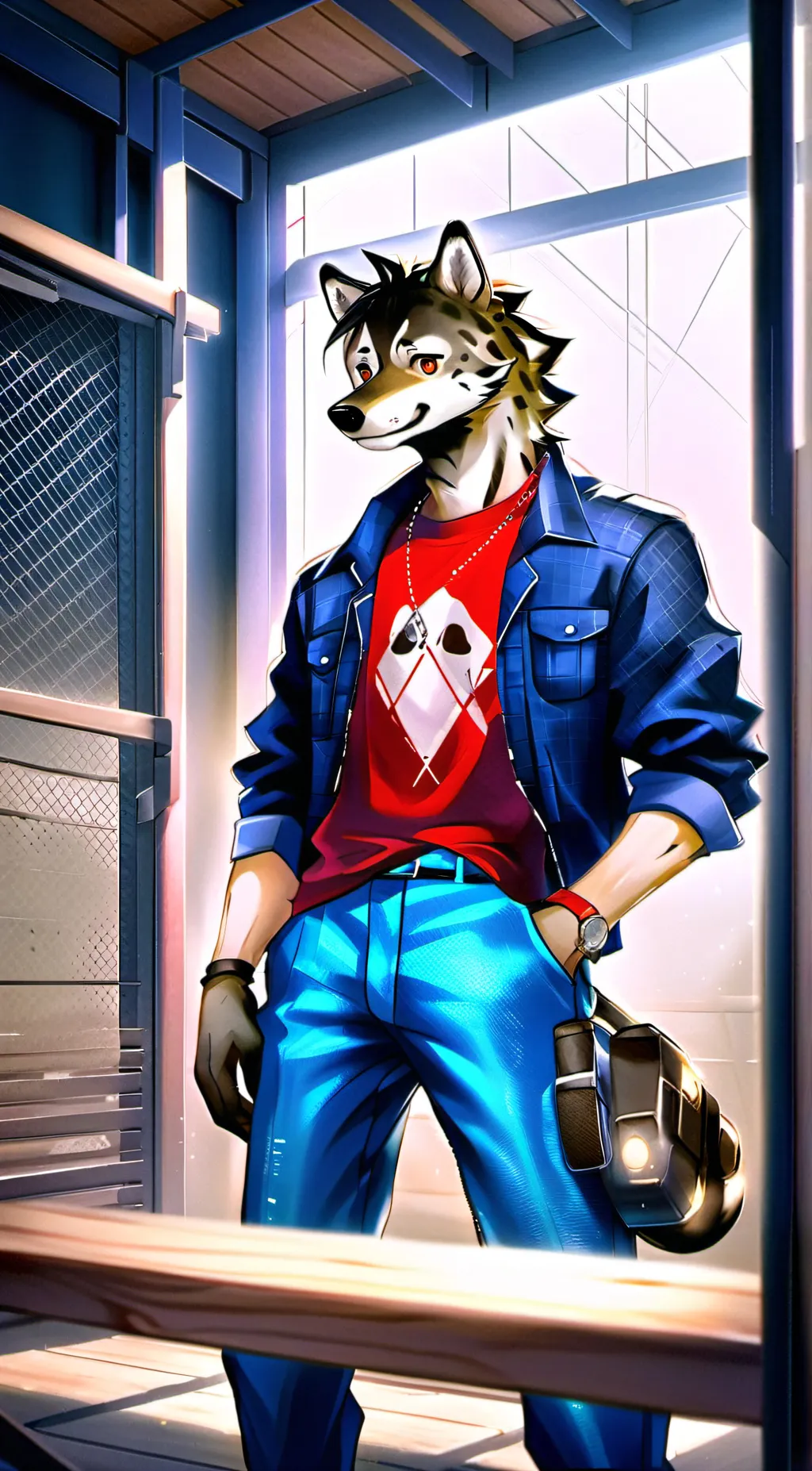 ai character: spike background