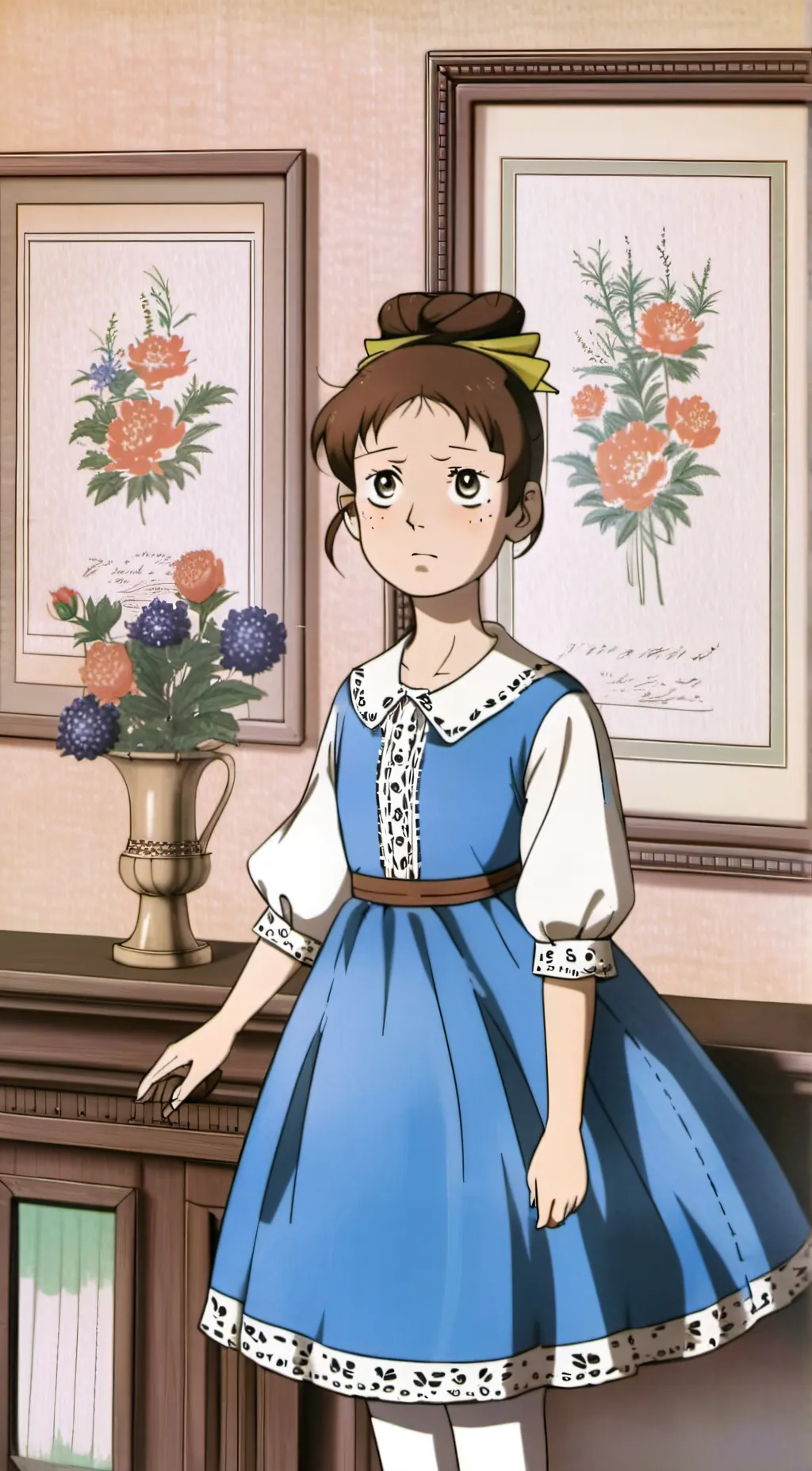 ai character: Beatrice  background