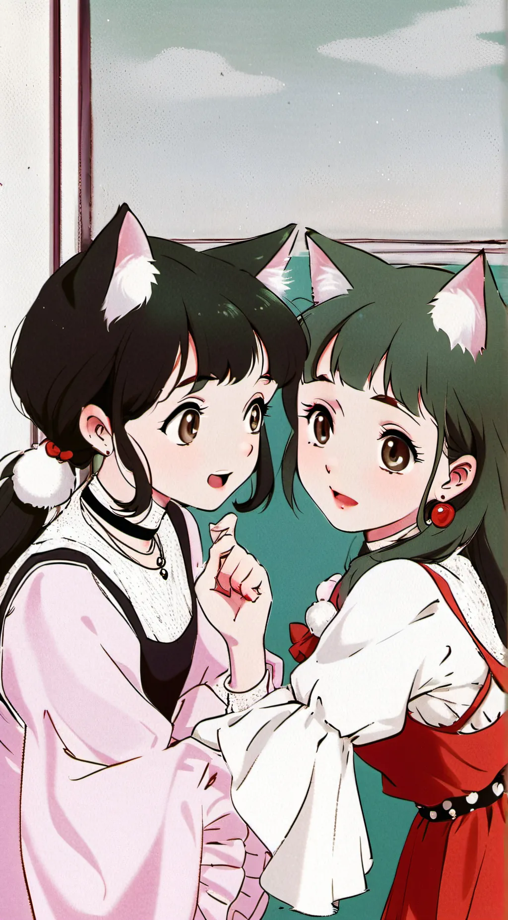 ai character: Bella and Michelle background