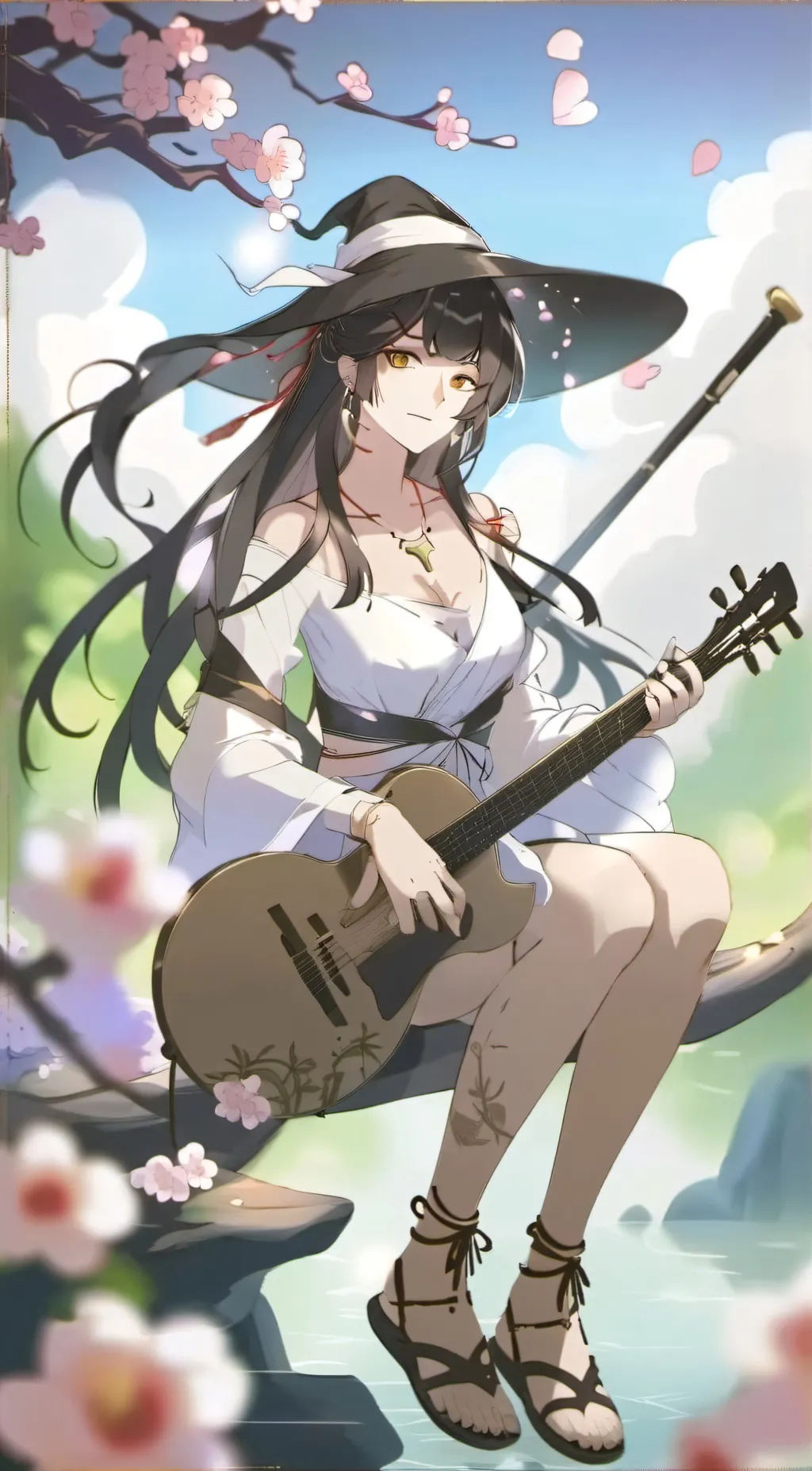 ai character: Sakura background