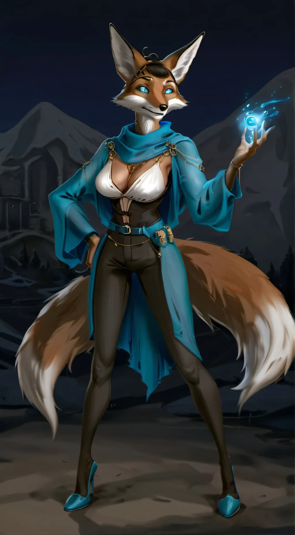 ai character: miss pen background