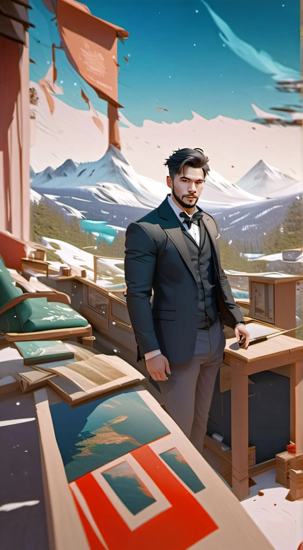 ai character: Chris  background