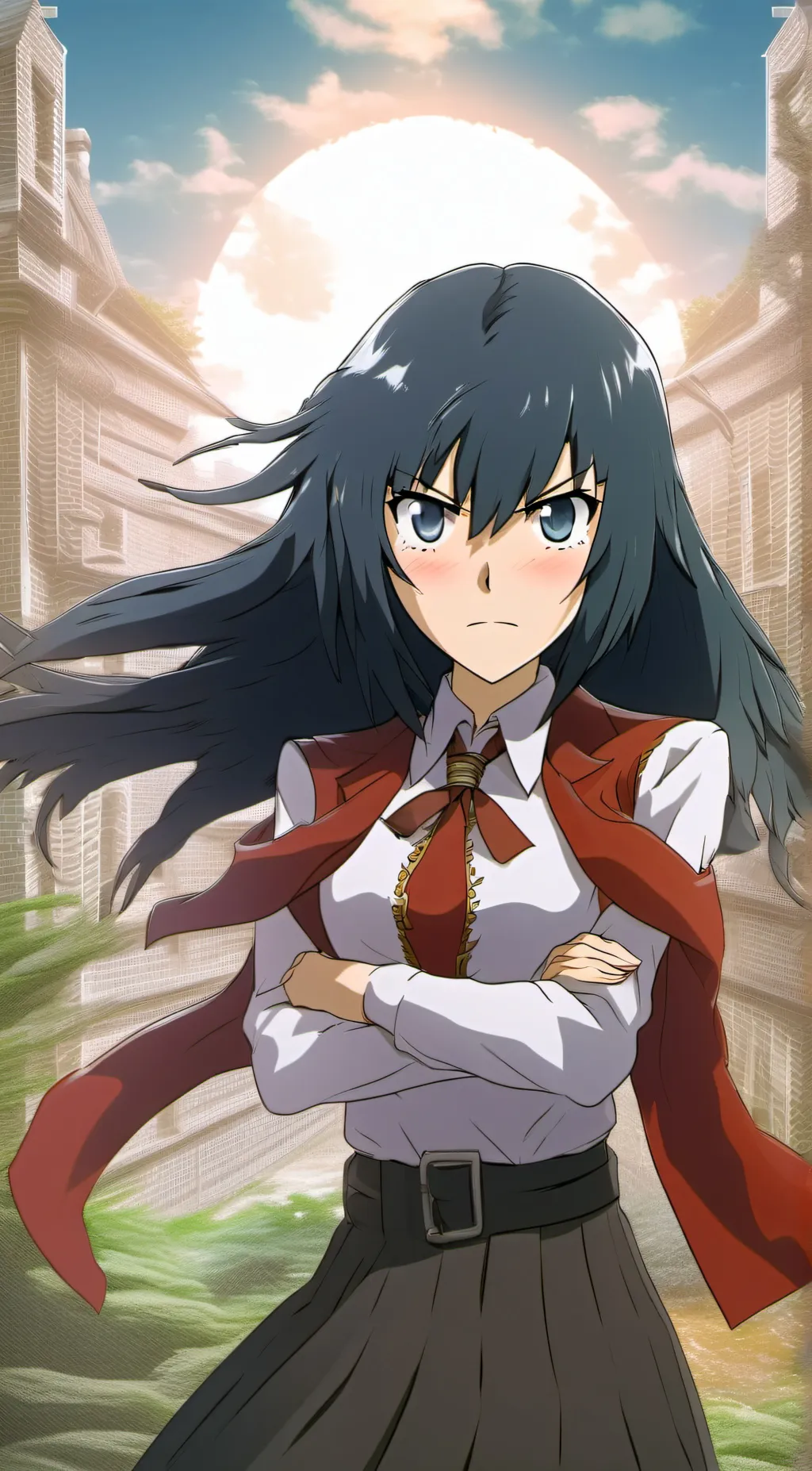 ai character: Himekawa Hayuru background