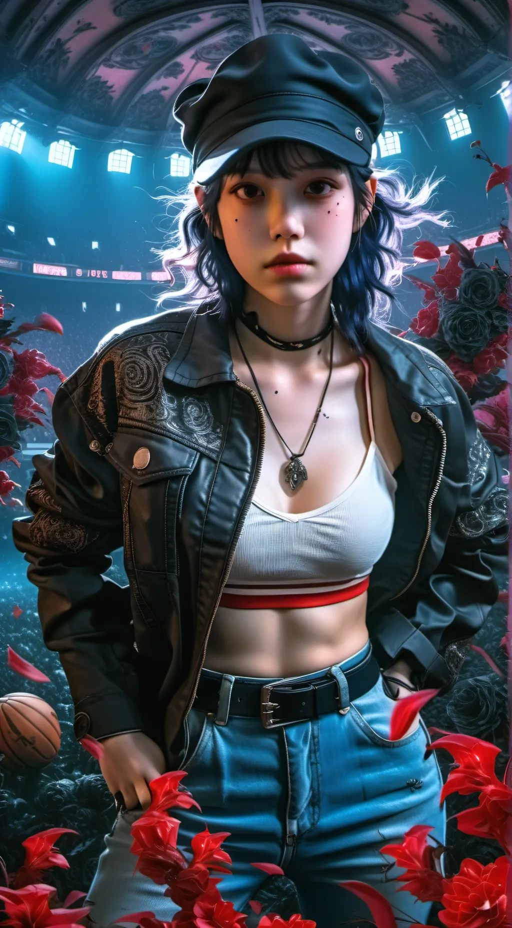 ai character: Lisa  background