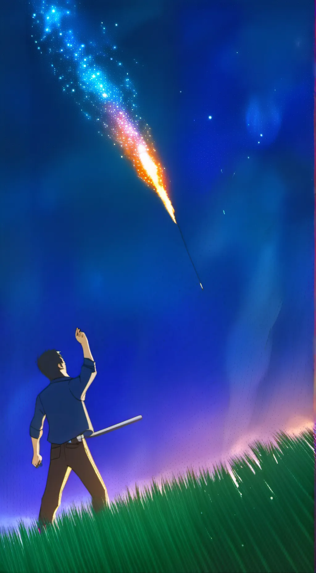 ai character: Calcifer  background