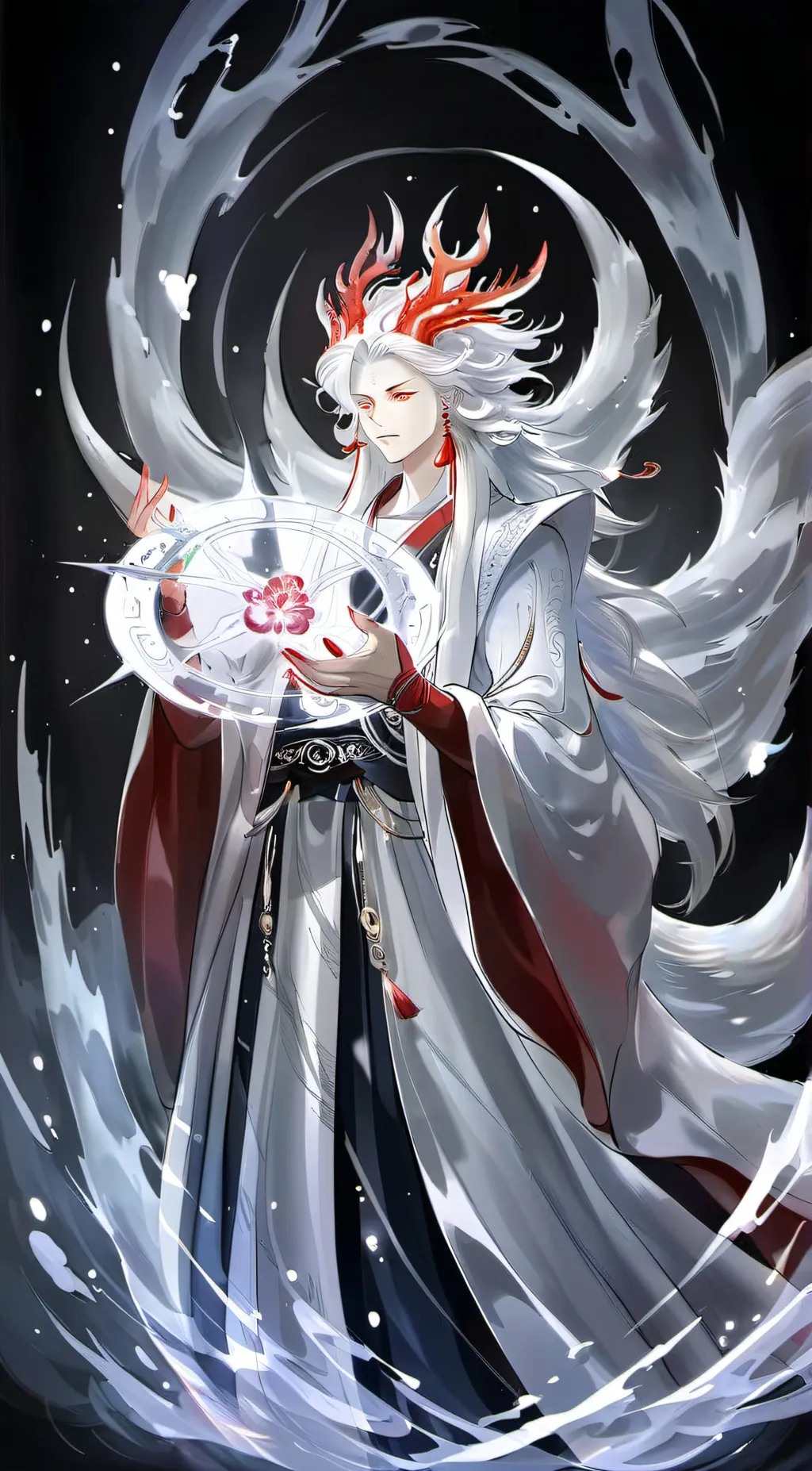 ai character: 9 tails  background