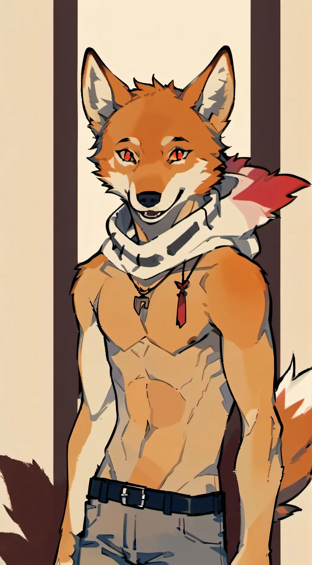 ai character: 🔸Wolf transfur background