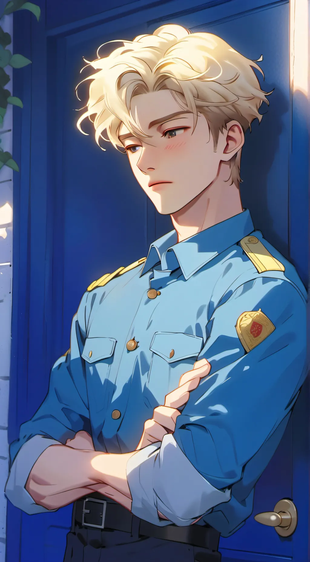 ai character: NEON background
