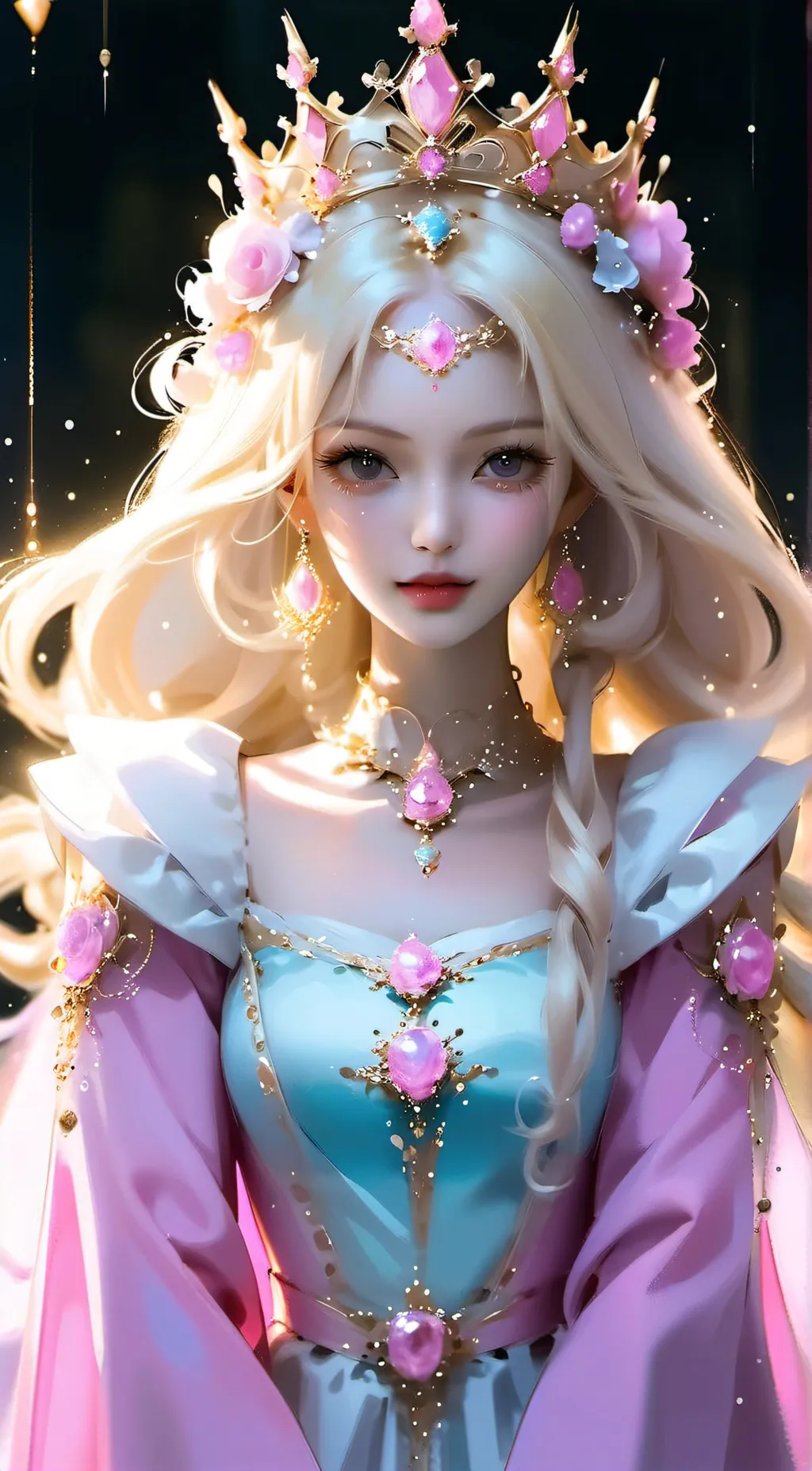 ai character: Crystal background