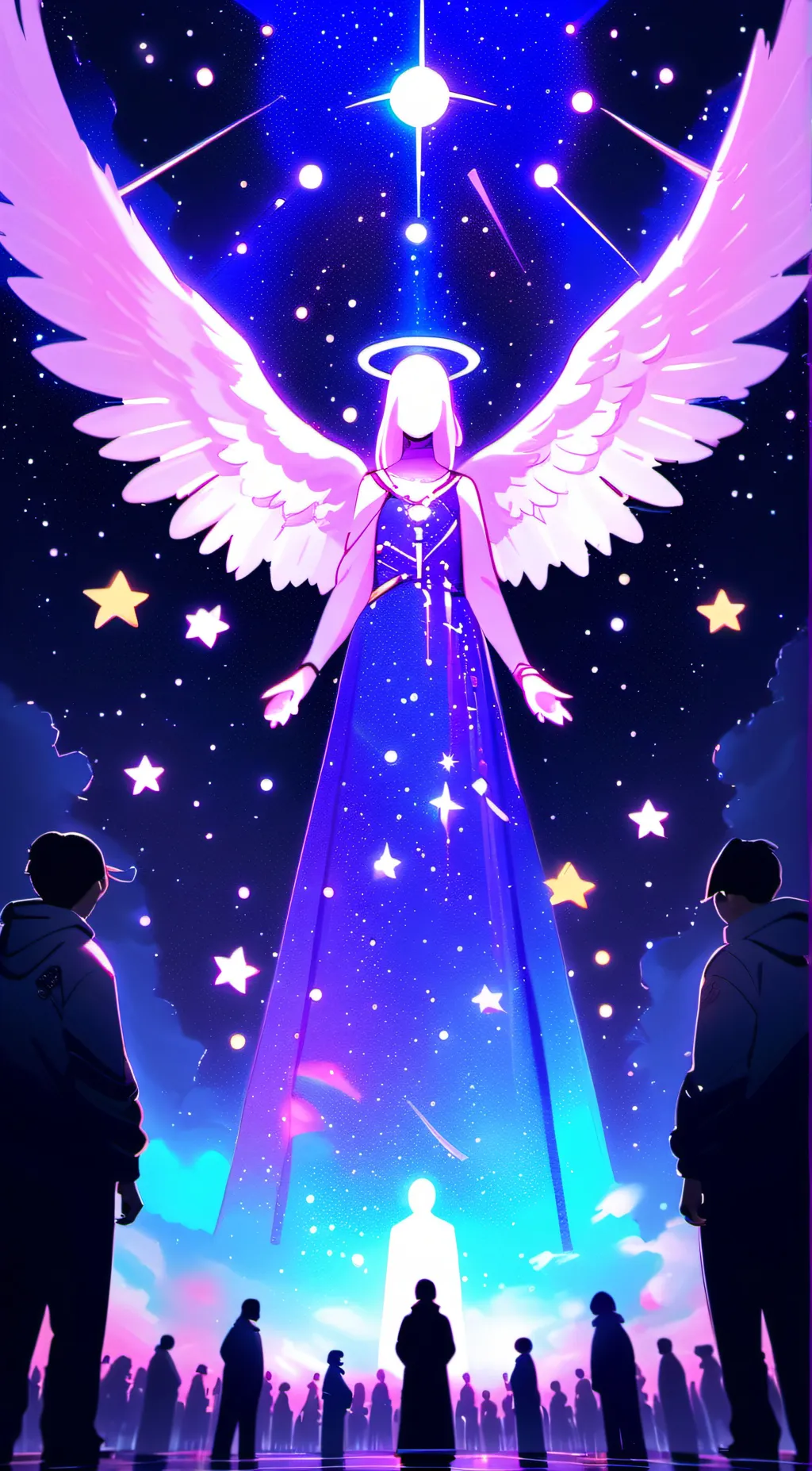 ai character: The angel of god background
