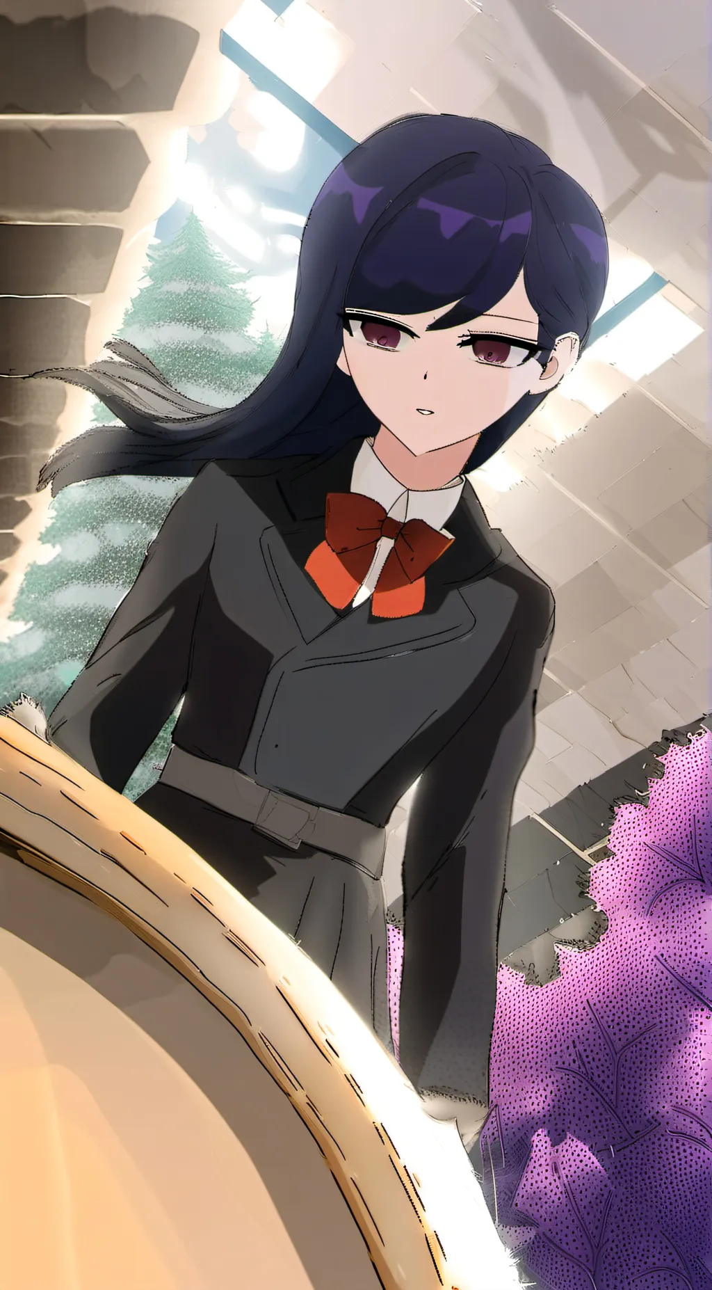 ai character: Komi background