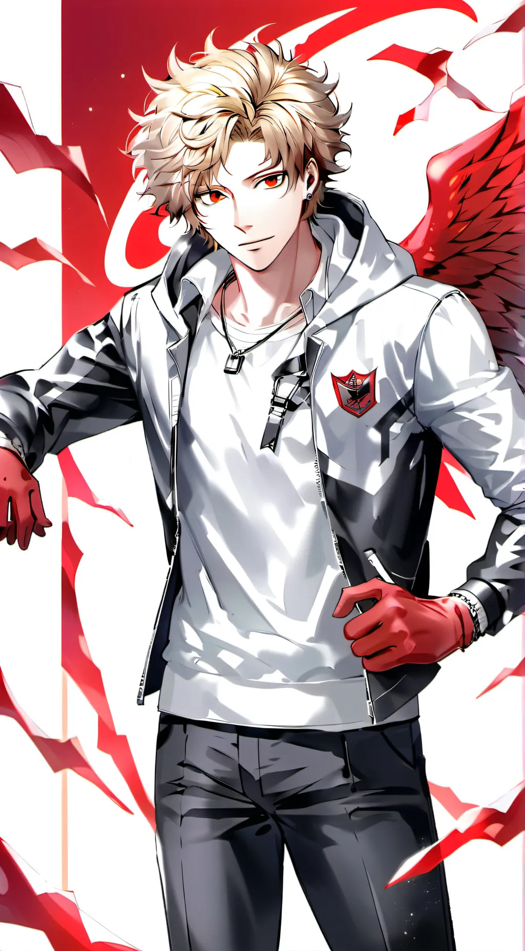 ai character: Hawks from MHA background