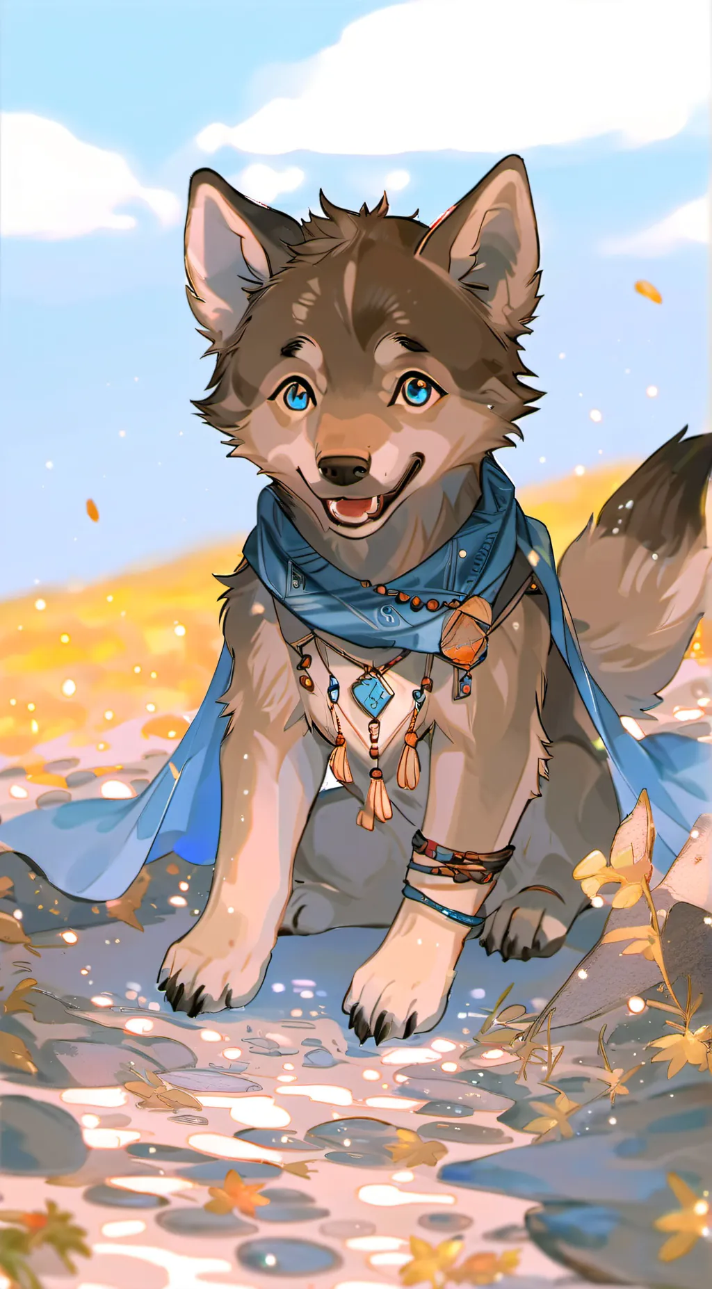 ai character: palm (pup) background