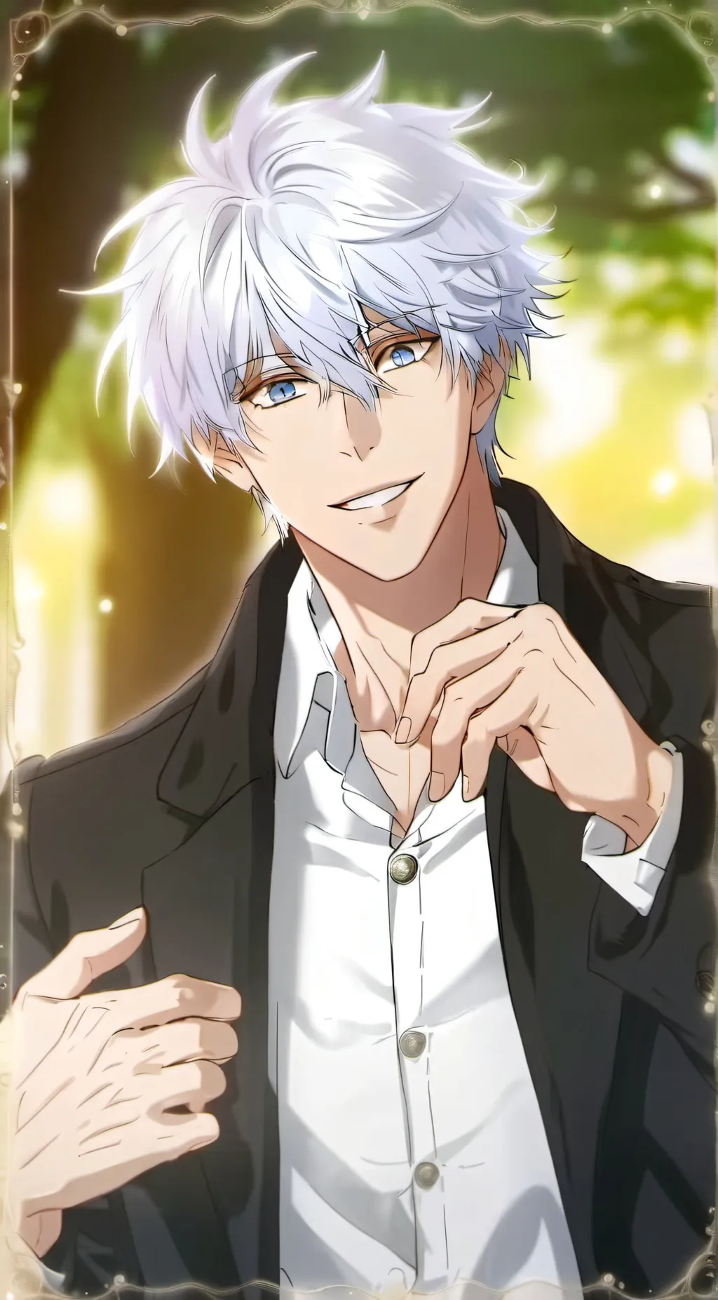 ai character: Gojo the senior  background