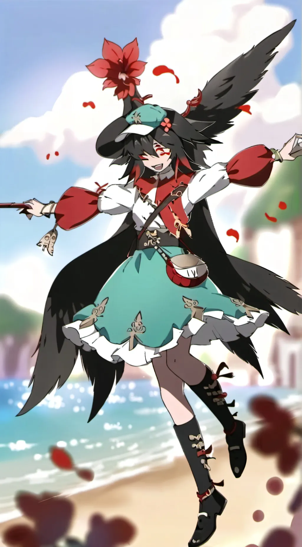 ai character: 德琳和德莉 background