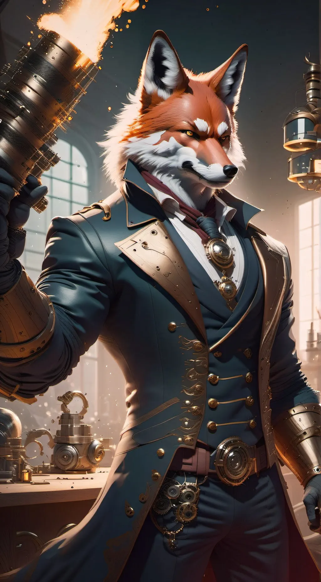 ai character: Fangurius AKA Fang background