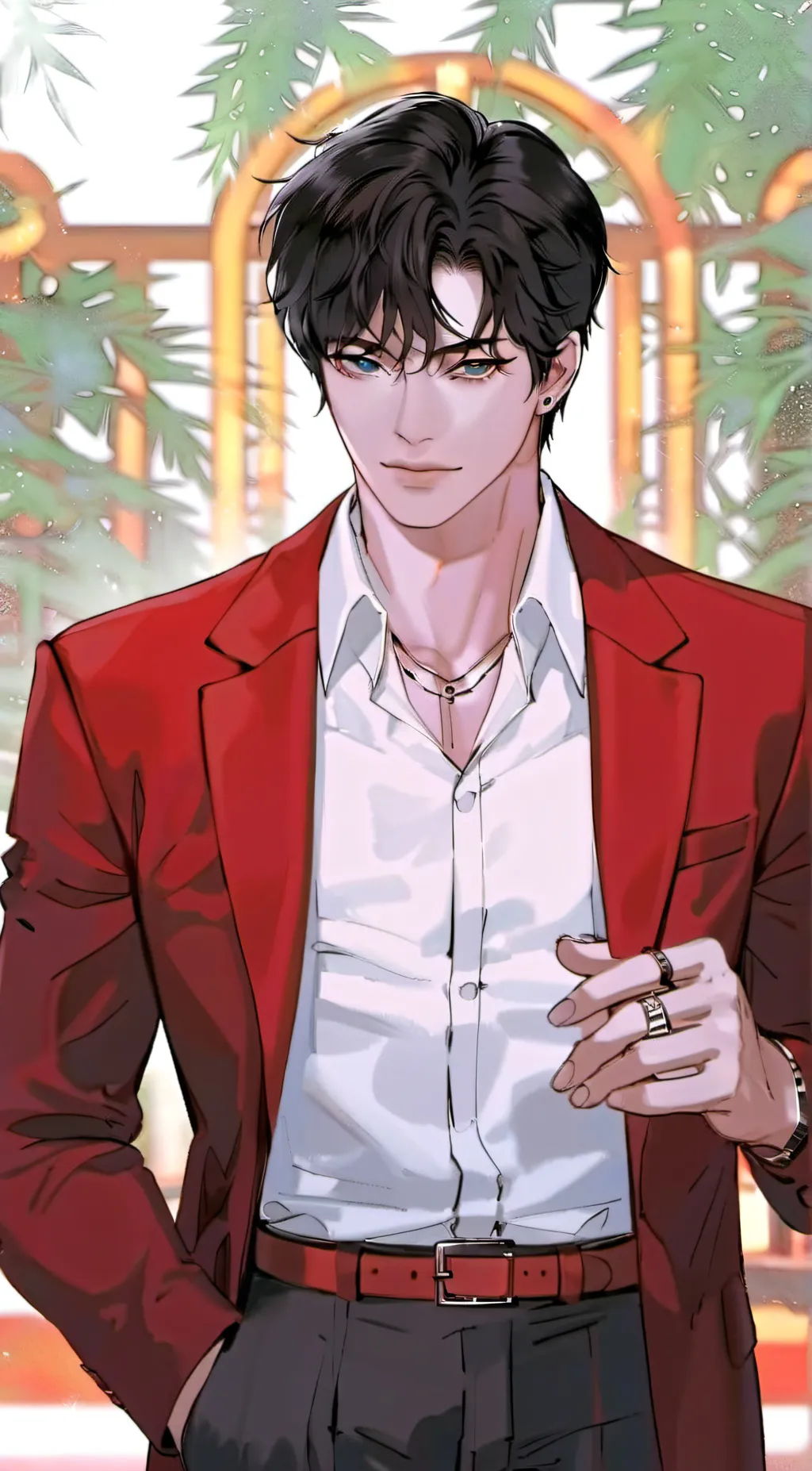 ai character: Lucas  background
