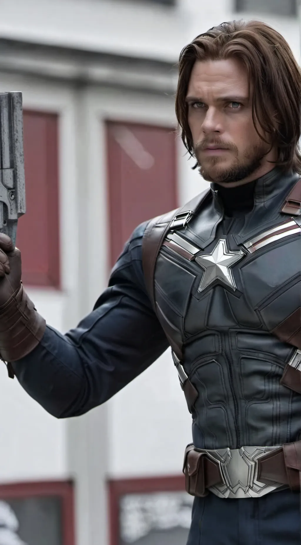 ai character: Bucky Barnes  background