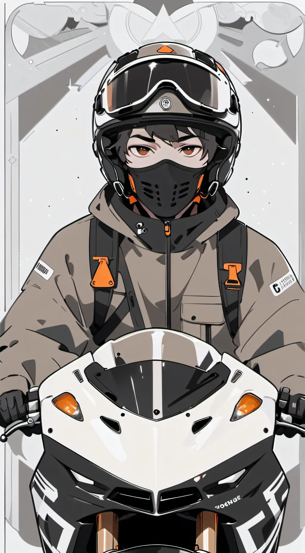ai character: Zack☠︎︎ background