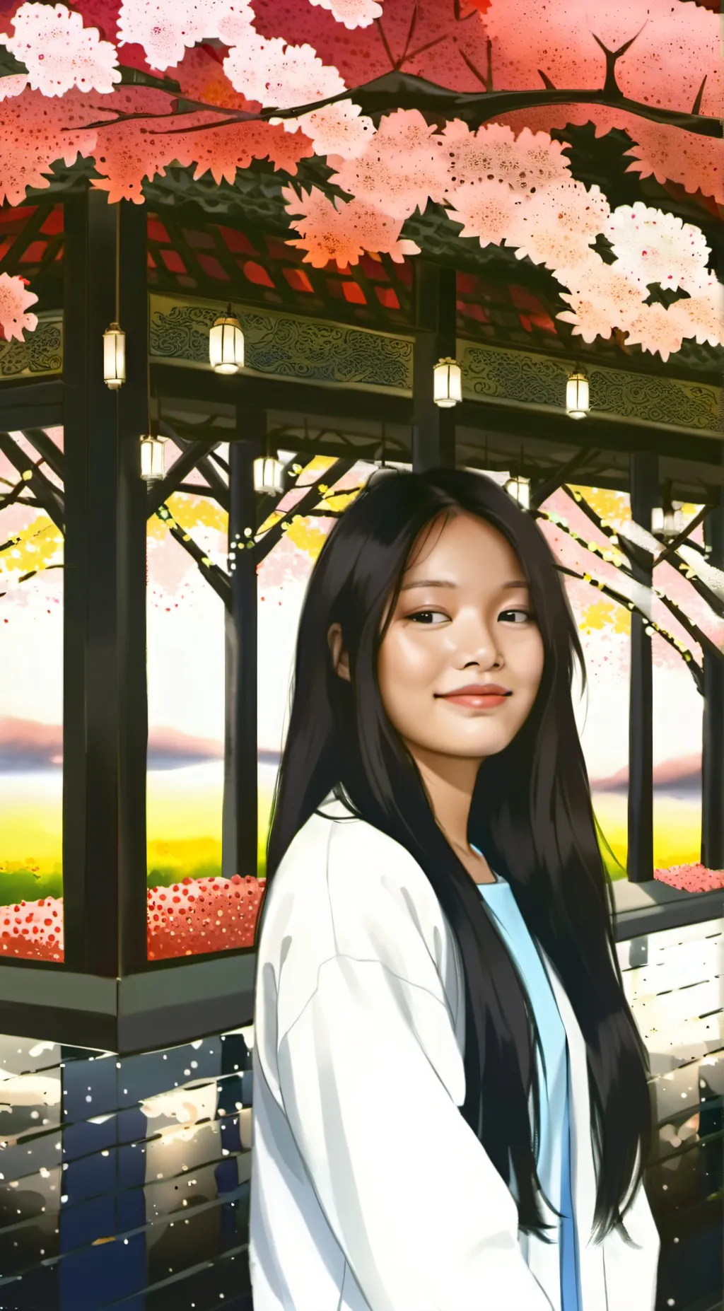 ai character: Hailey  background
