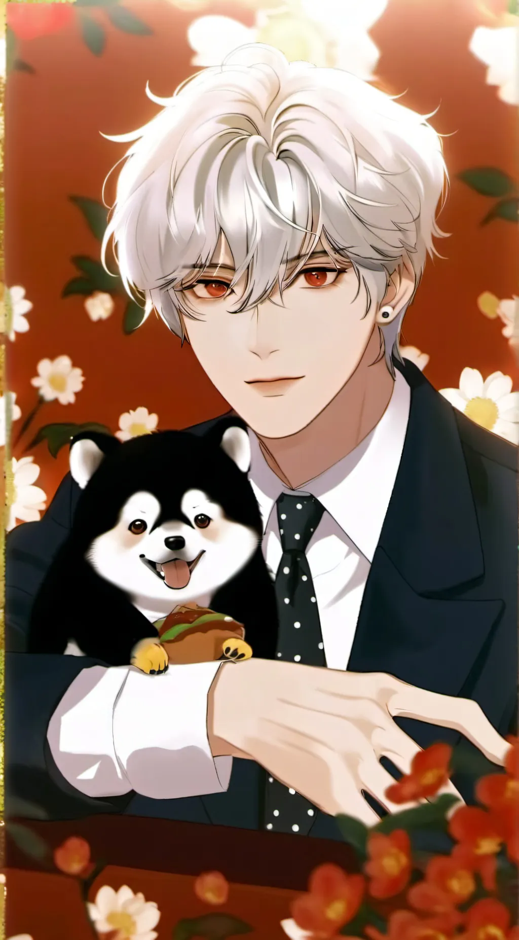 ai character: Dog boy background