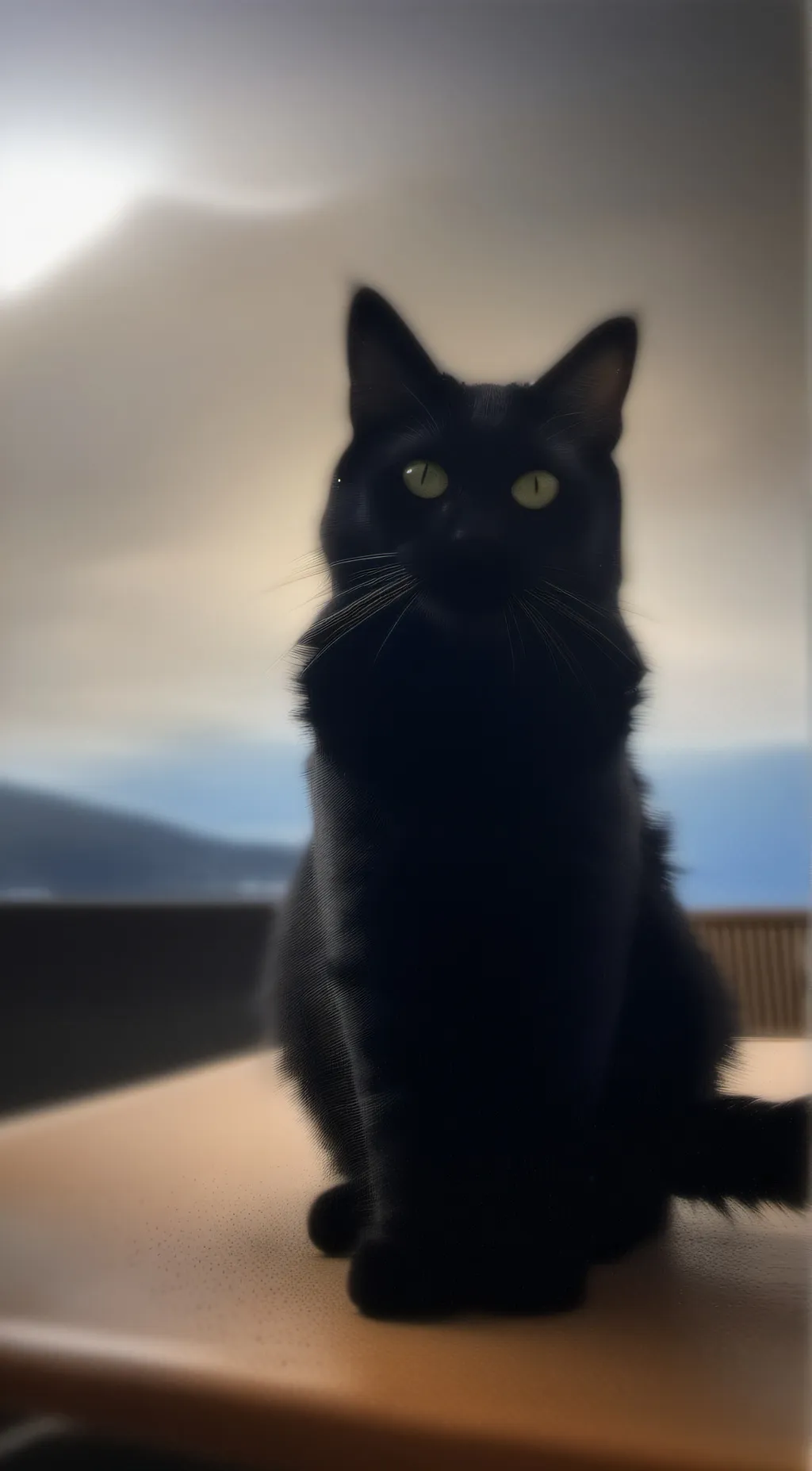 ai character: Cosmo a kind cat background