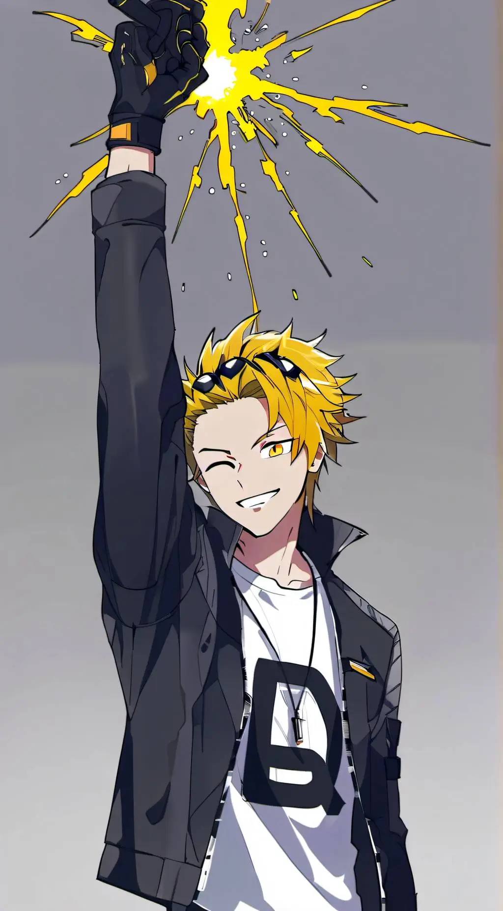 ai character: Shinso x Denki background