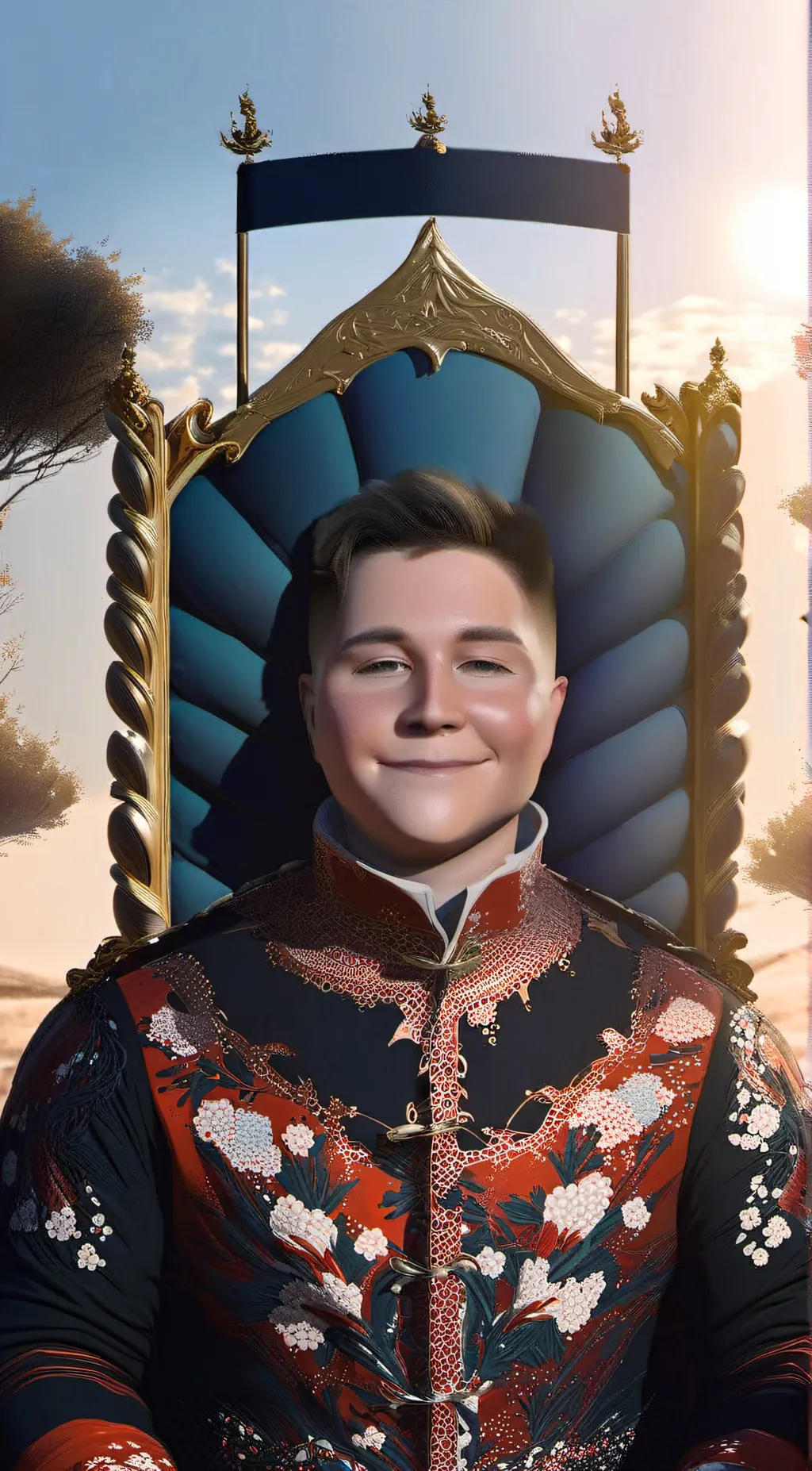 ai character: Colton the king background