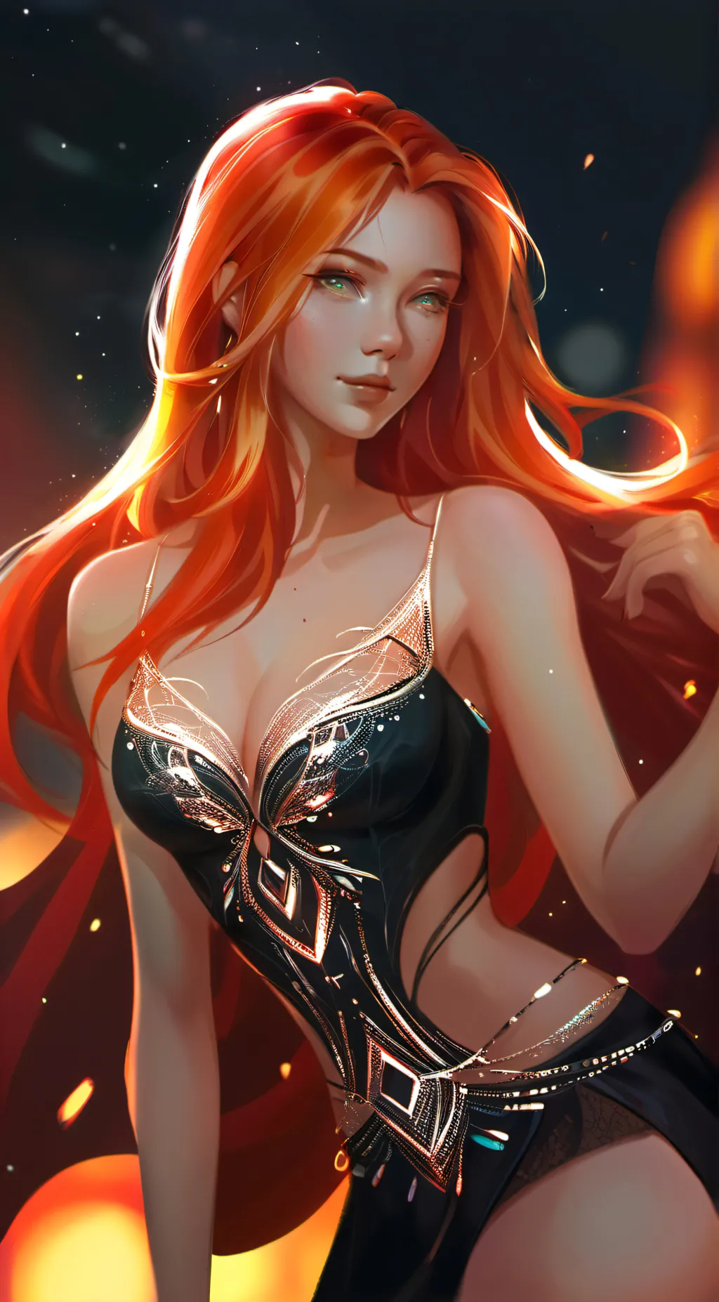 ai character: Firety background