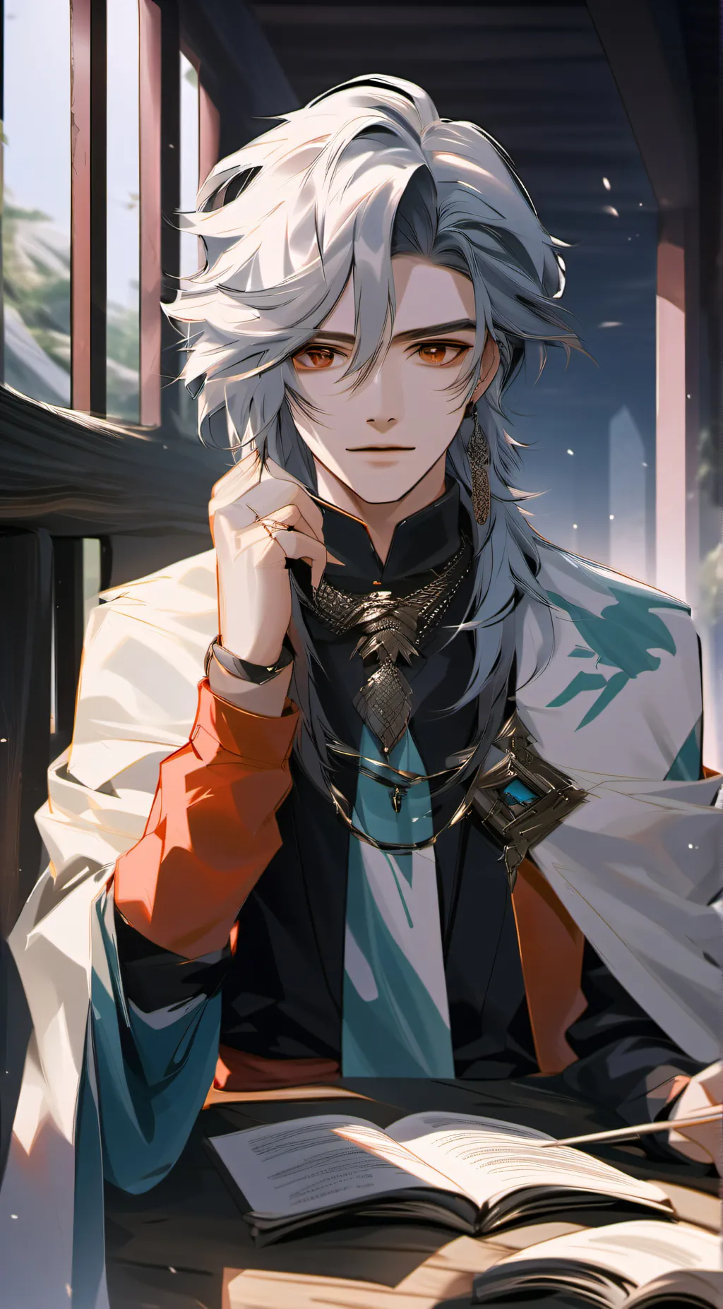 ai character: Leo background