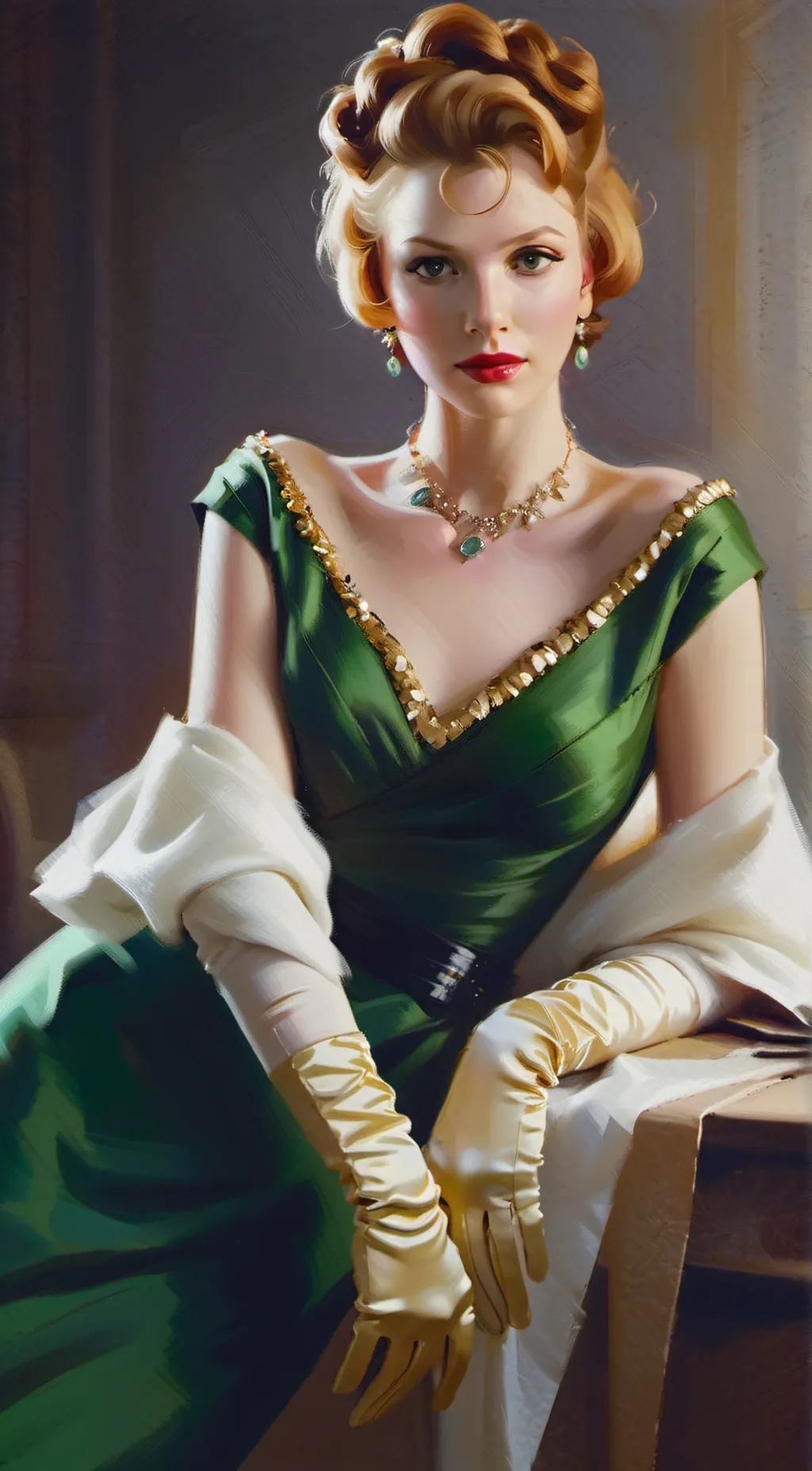 ai character: Lady Tremaine  background
