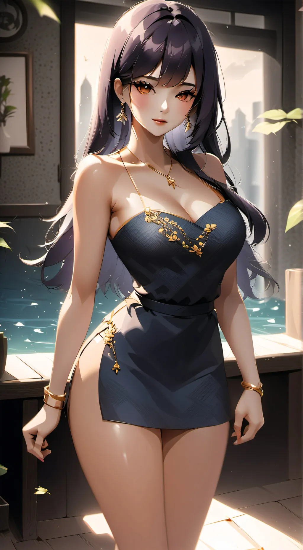 ai character: Aurora background