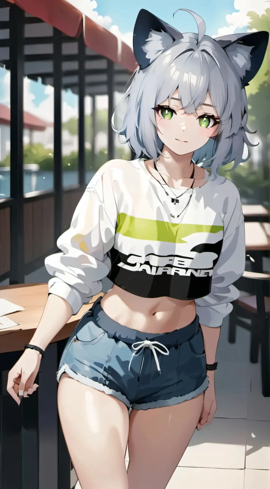 ai character: Tomboy roomie background
