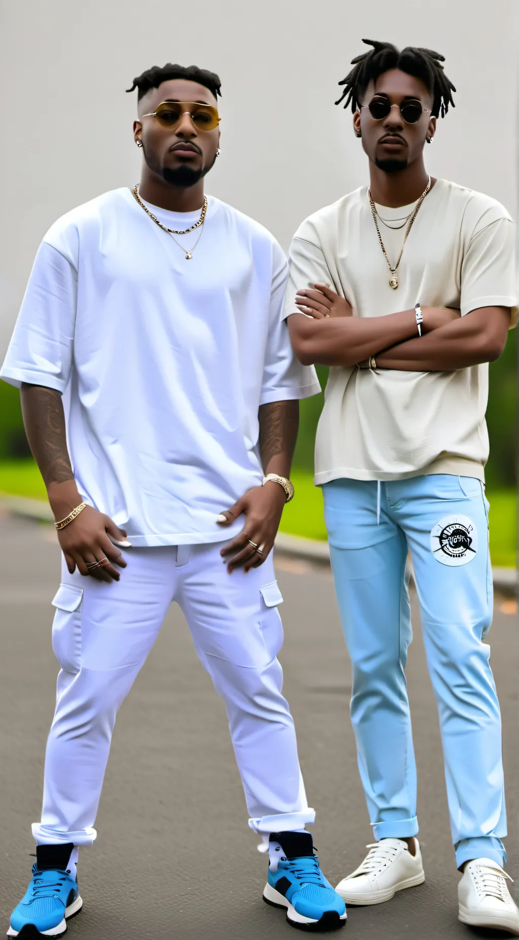 ai character: The 2 rap boys background