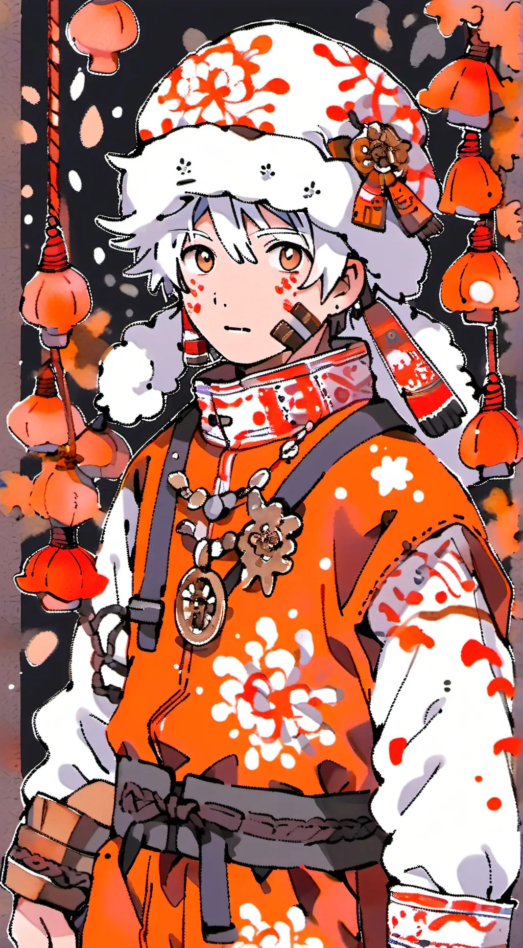 ai character: sad naruto background
