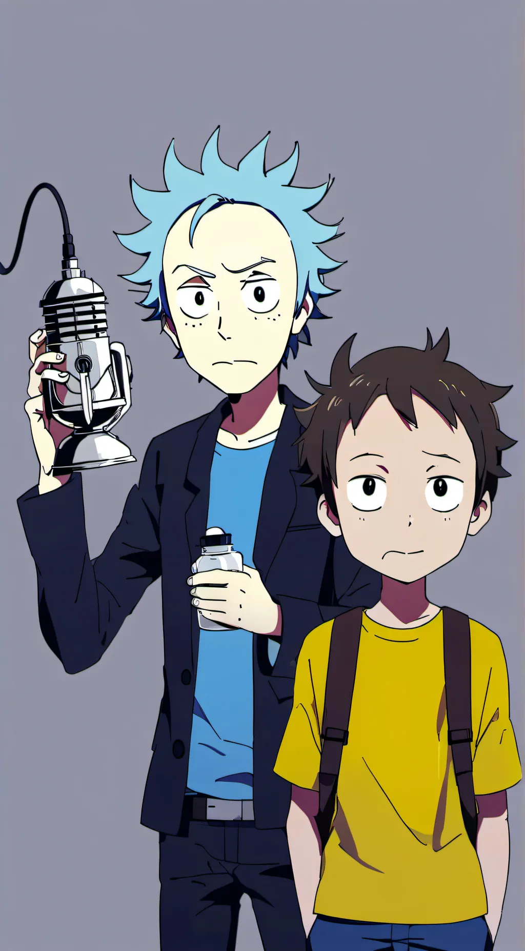 ai character: Rick and Morty  background
