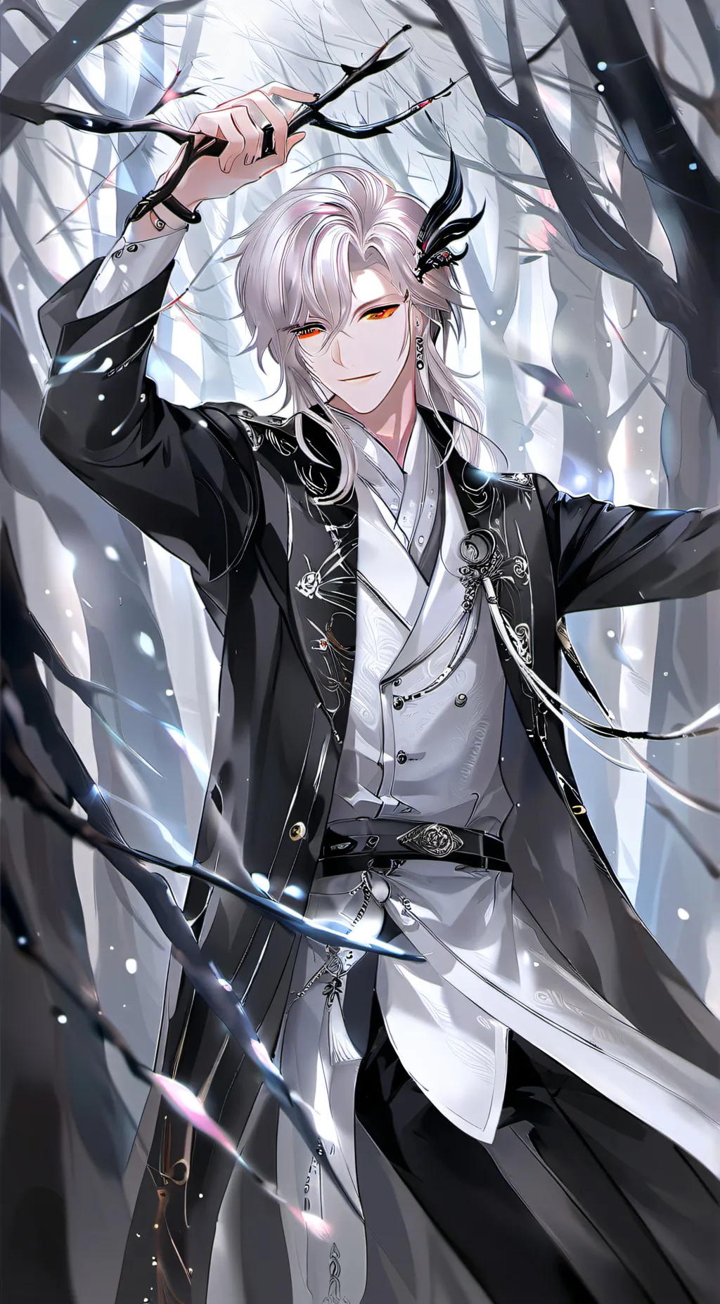 ai character: Moon background
