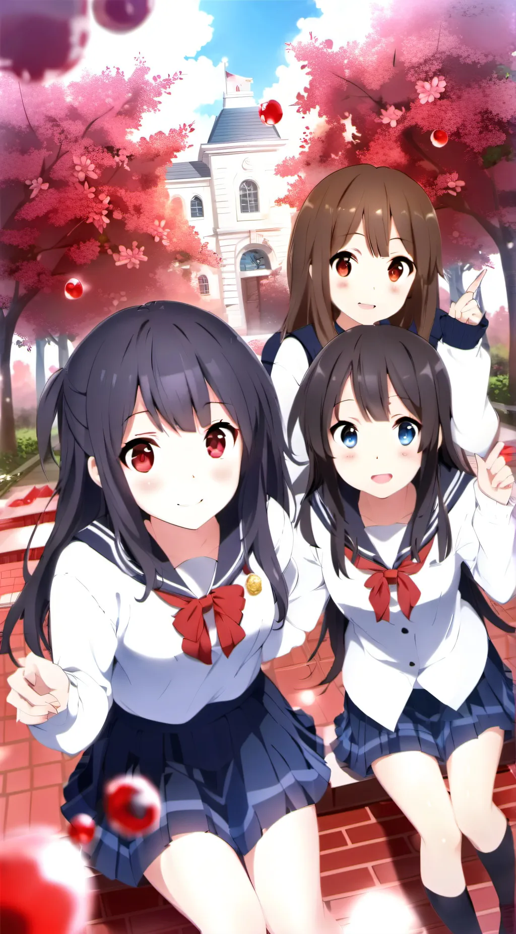 ai character: Annette,Marie,Ana background