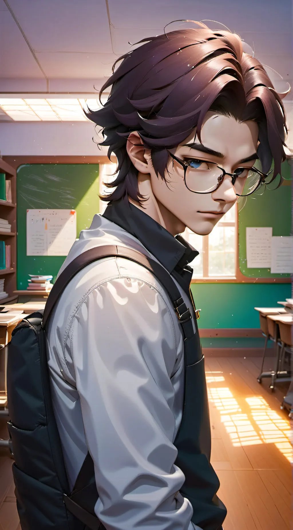 ai character: ★ : . Felix !  background