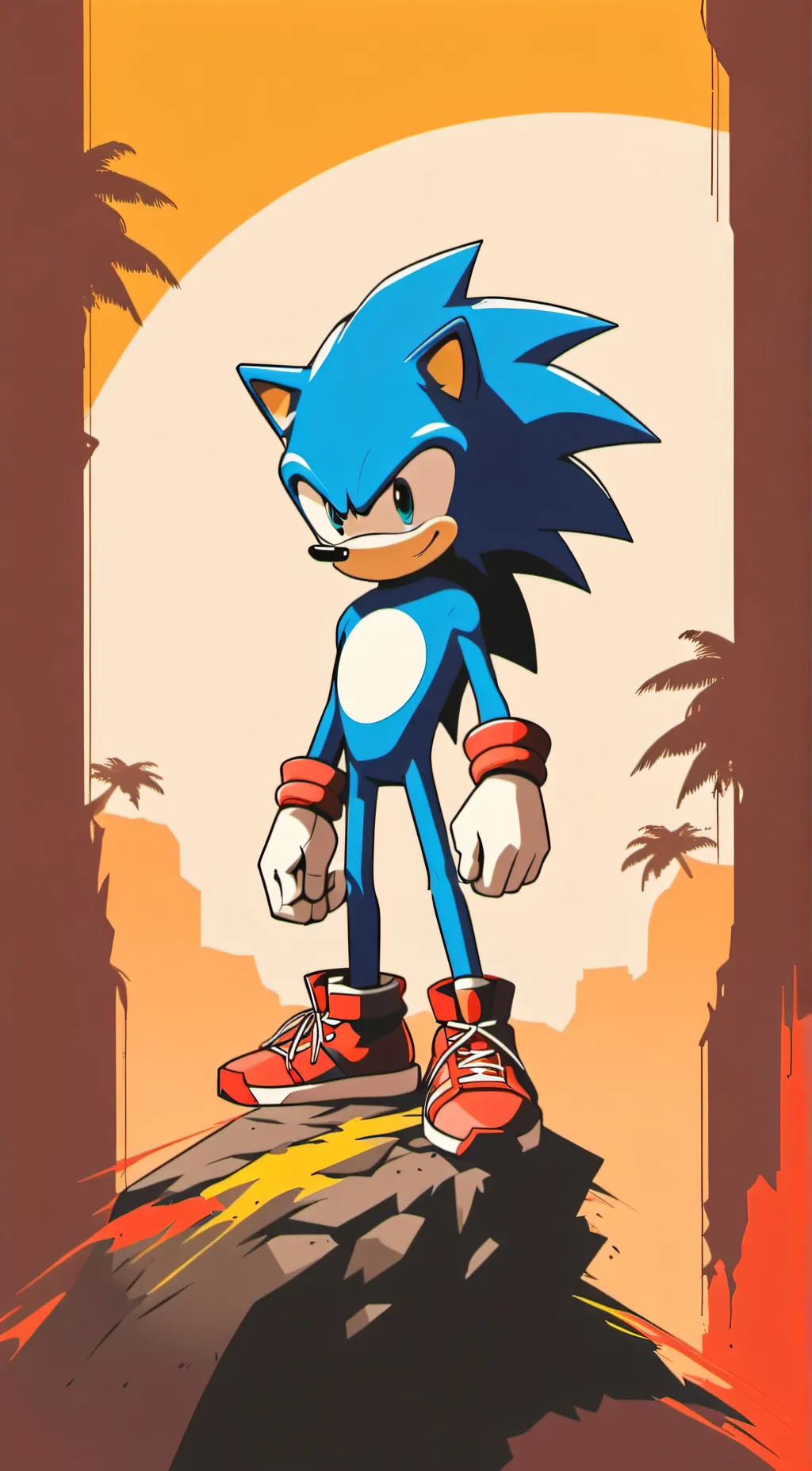 ai character: sonic the hedgehog background